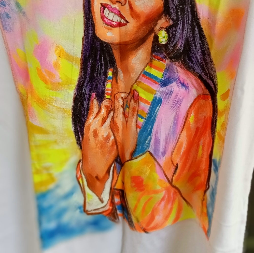 Selena  acrylic  T-shirt